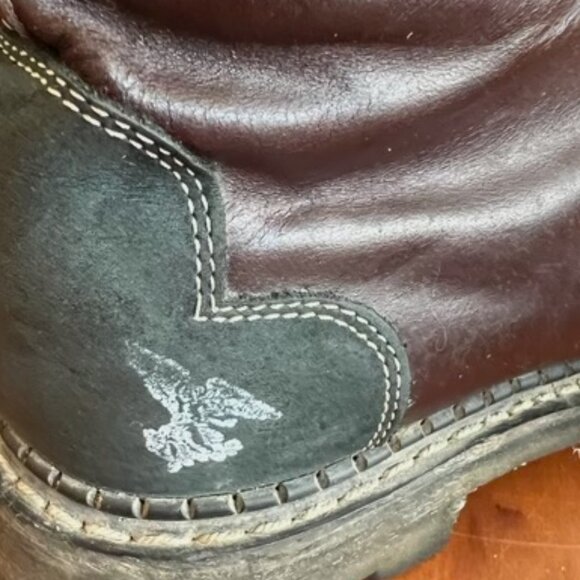 John Fluevog 7th Heaven Derby Swirl tricolor boots Womens Size 7 - Picture 2 of 3